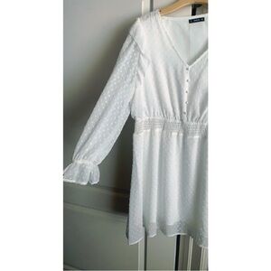 booho White plus dress size 18